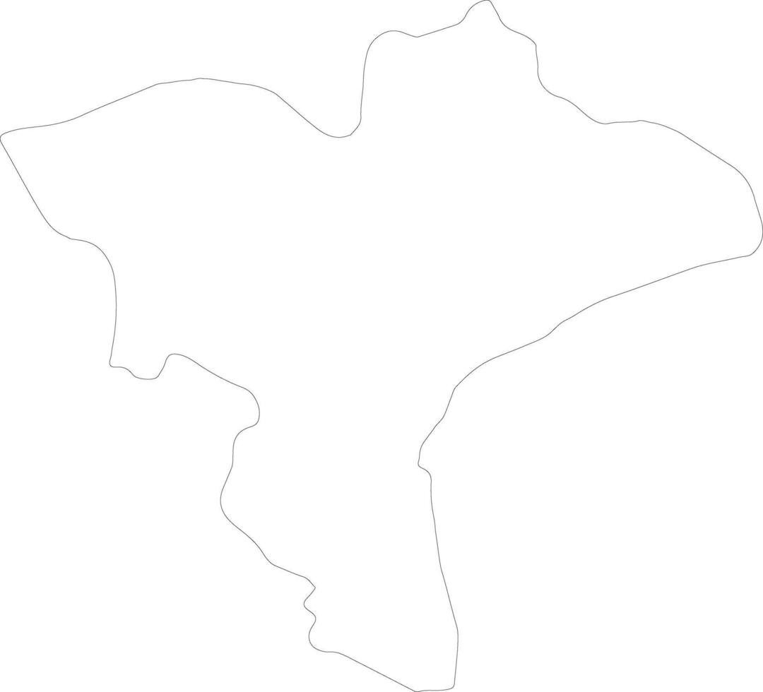 Catanzaro Italy outline map vector