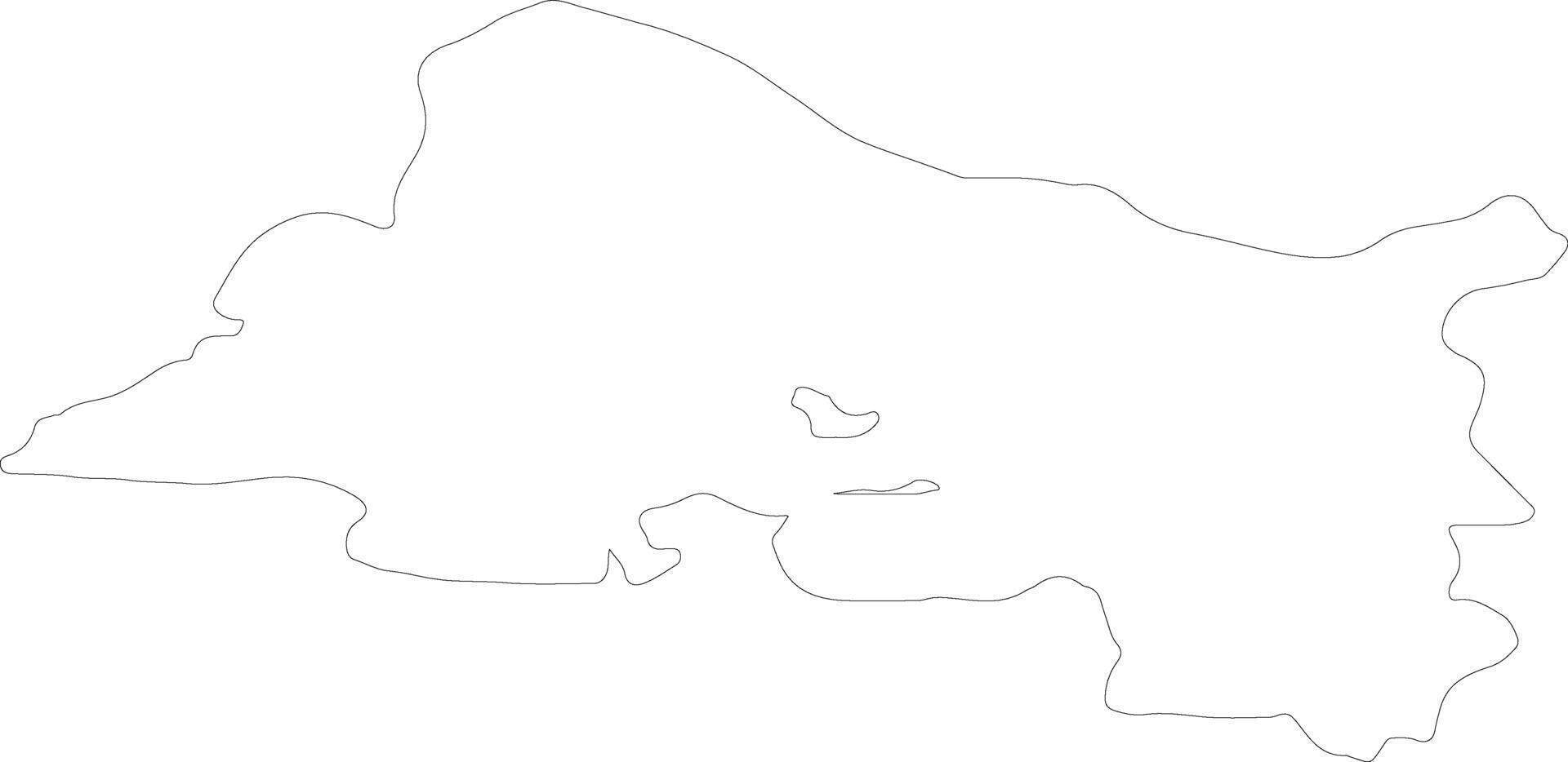 Bouches-du-Rhone France outline map vector