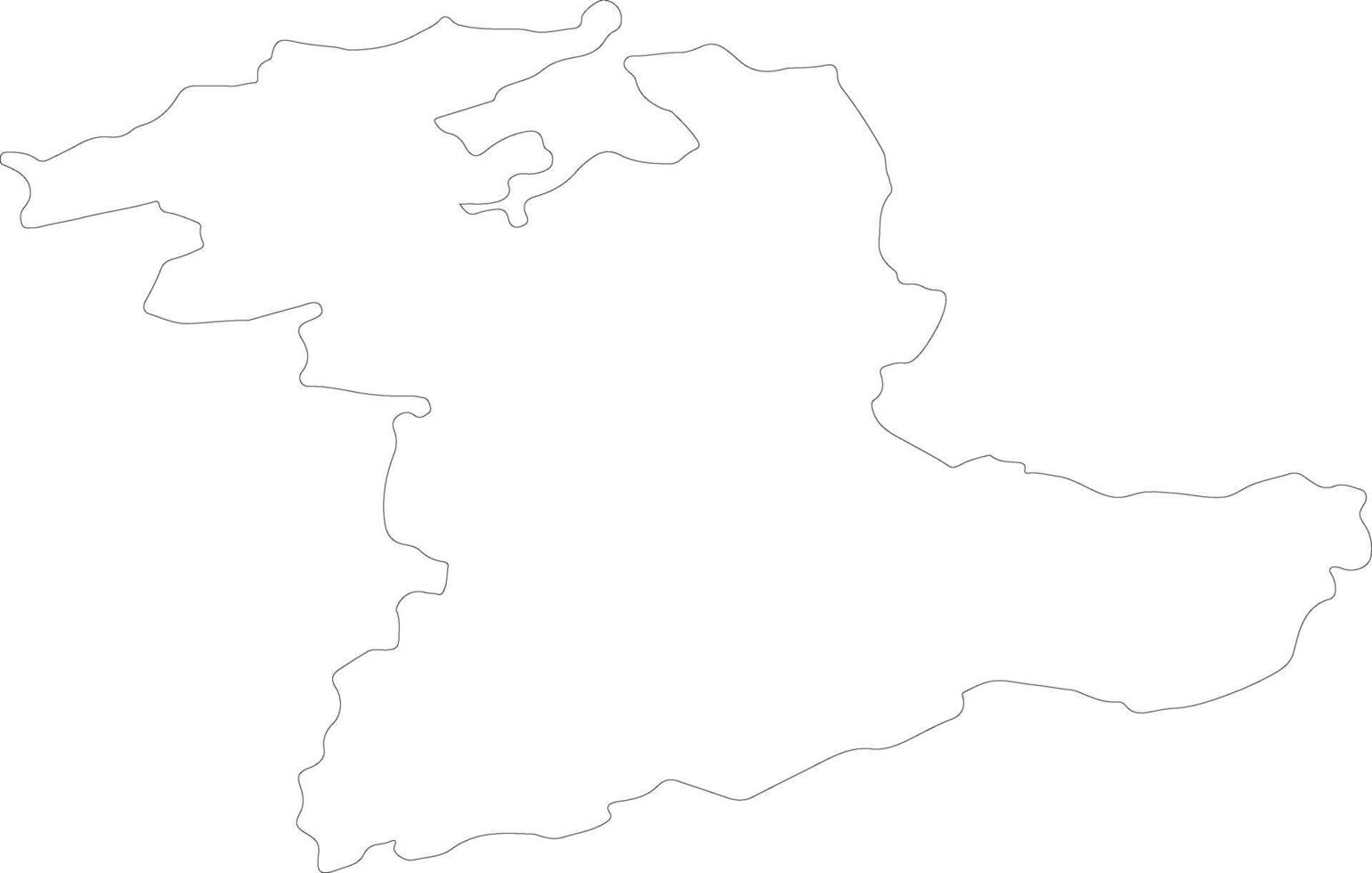Bern Switzerland outline map vector