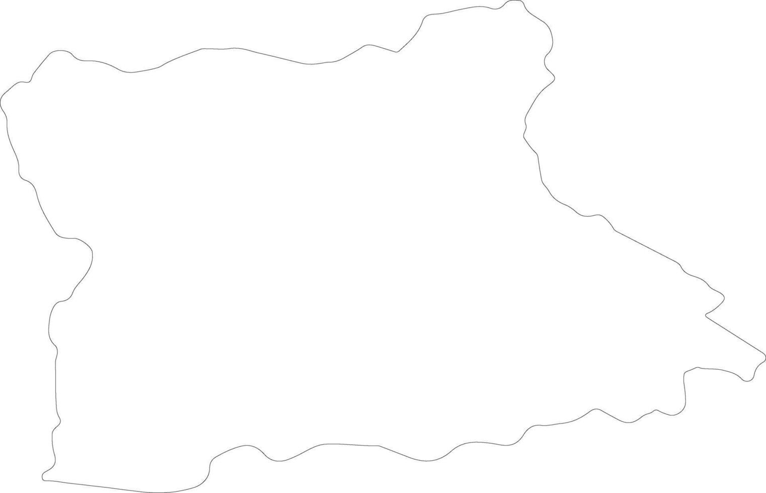 Blagoevgrad Bulgaria outline map vector