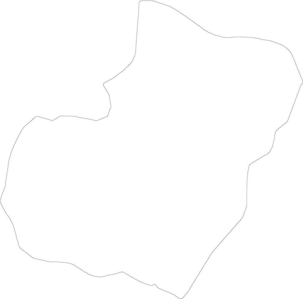 Bioko Sur Equatorial Guinea outline map vector