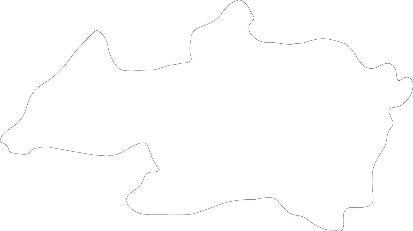 Bordj Bou Arreridj Algeria outline map vector