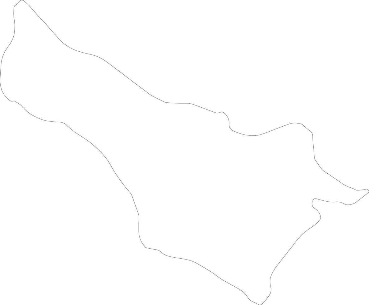 Carchi Ecuador outline map vector