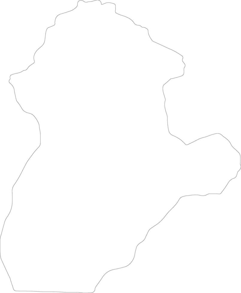 Cordoba Colombia outline map vector