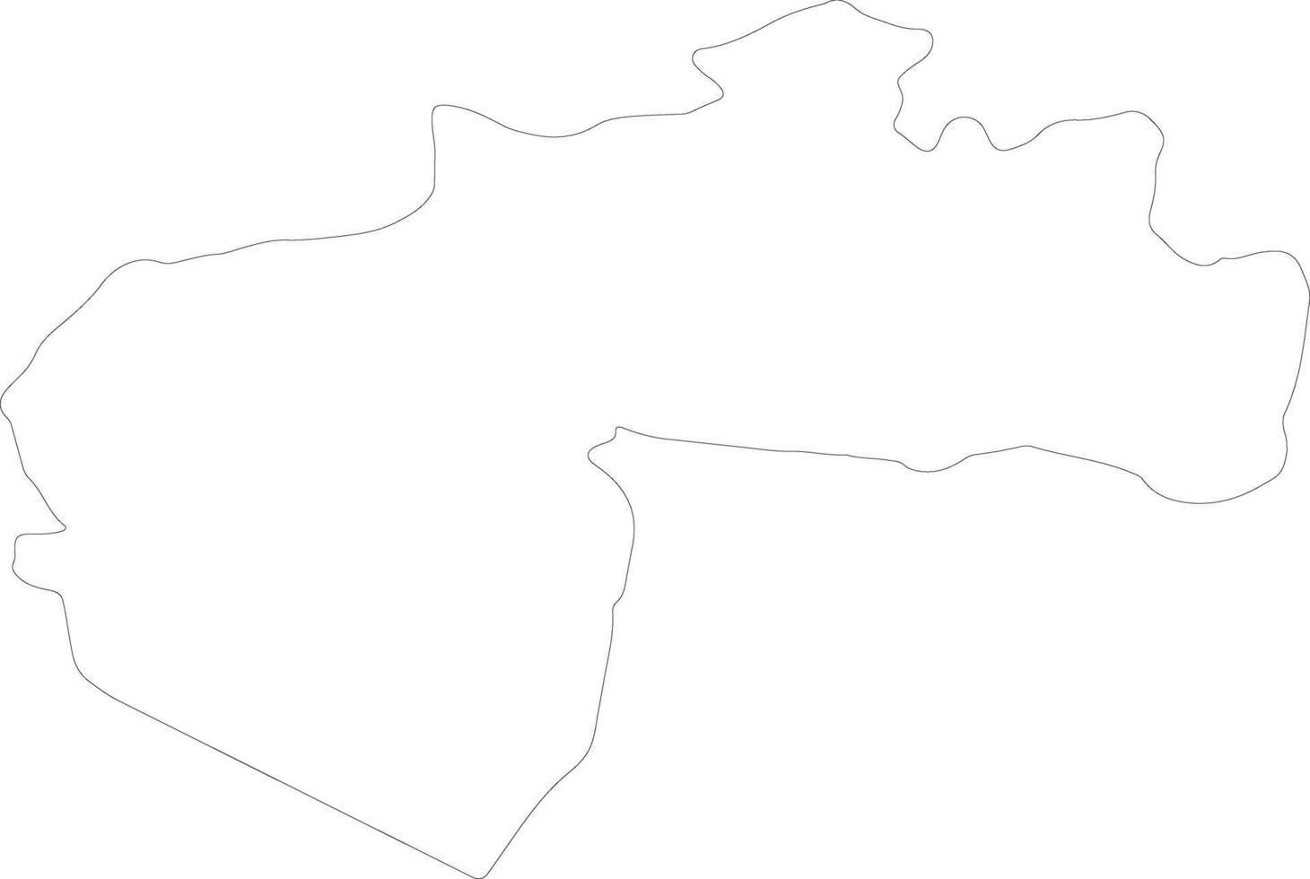 Biskra Algeria outline map vector