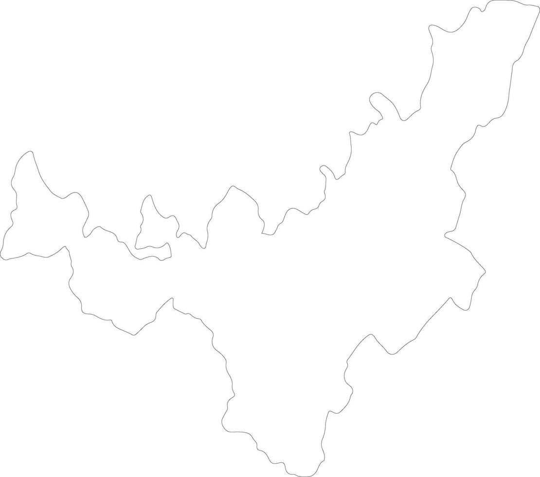 Boyaca Colombia outline map vector