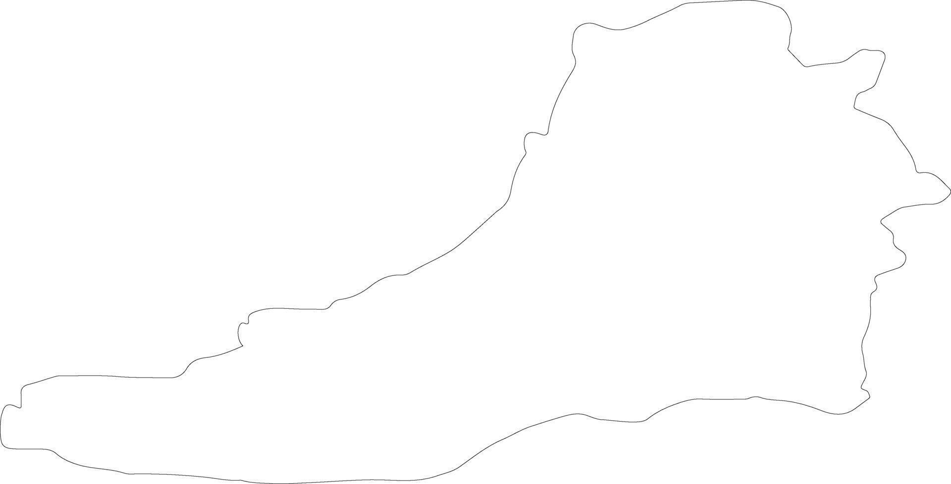 Ceredigion United Kingdom outline map vector