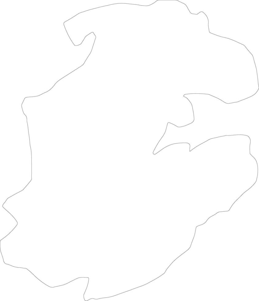 Boulkiemde Burkina Faso outline map vector