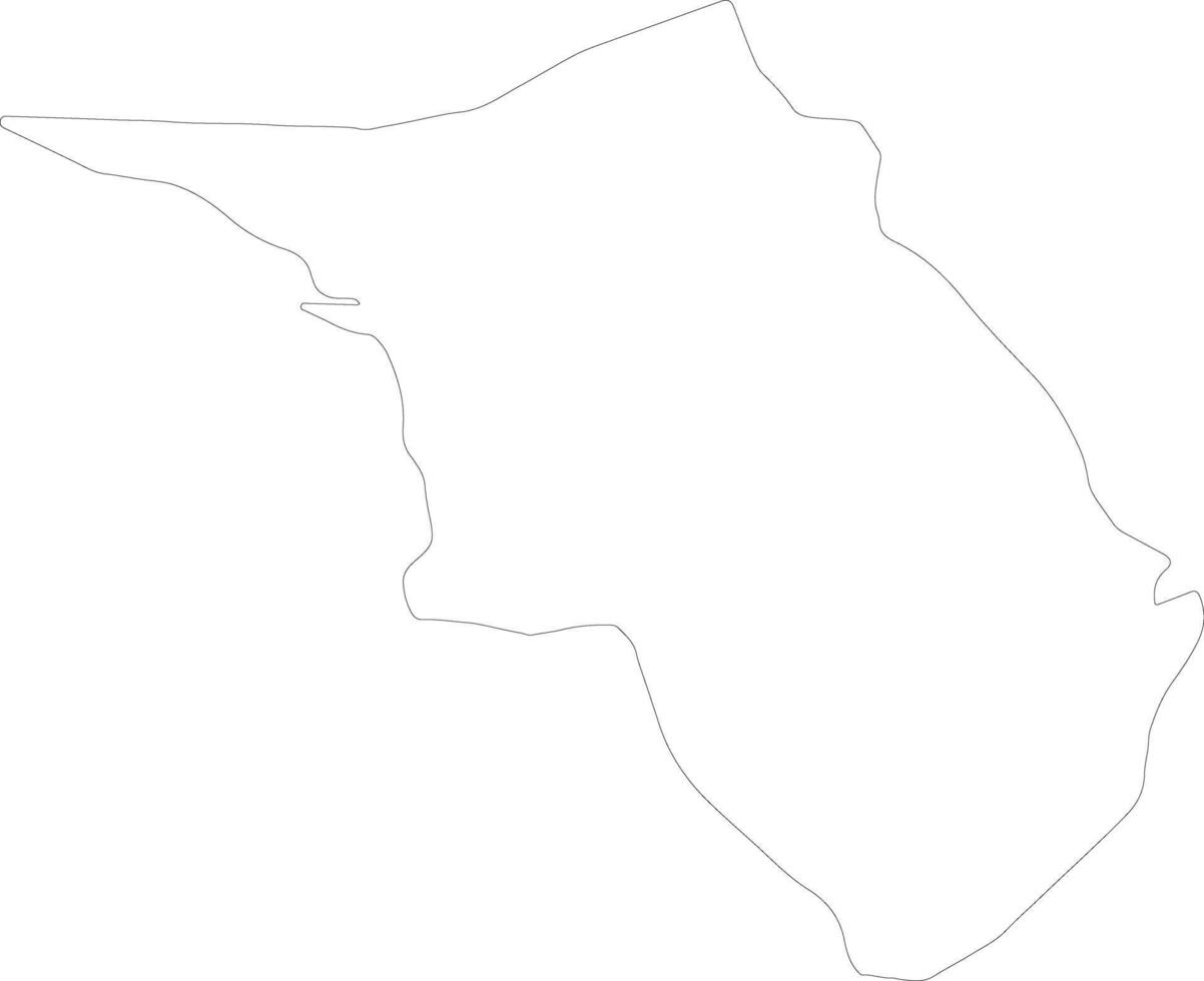 Belait Brunei outline map vector