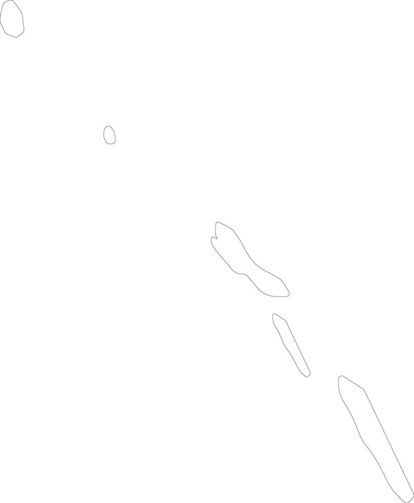 negro punto el bahamas contorno mapa vector