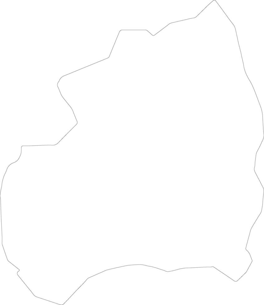 Bubanza Burundi outline map vector
