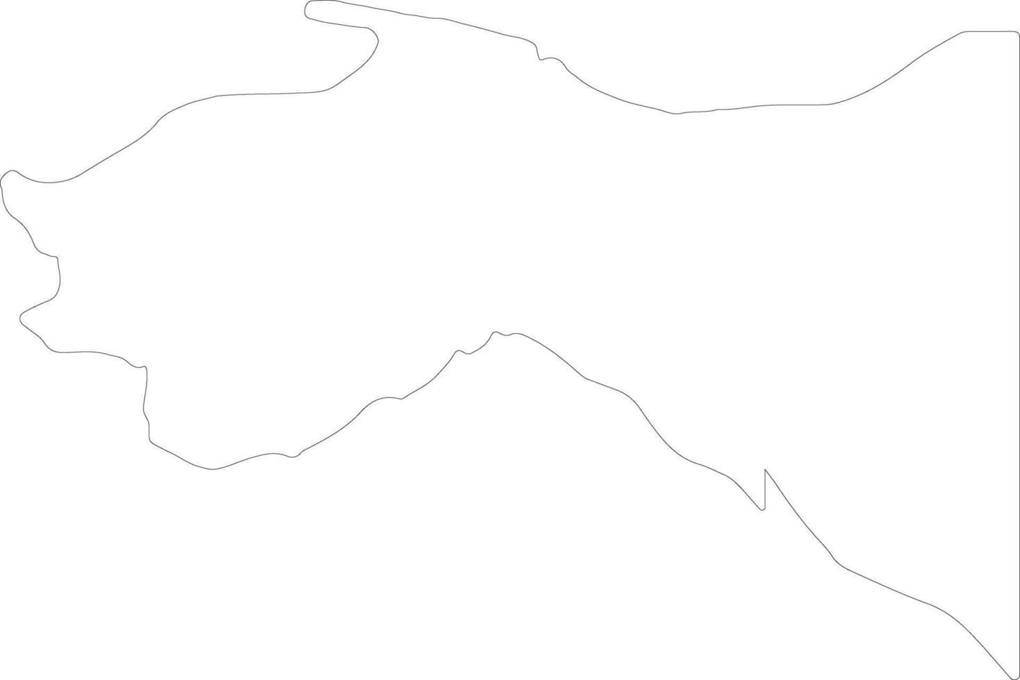 Colon Honduras outline map vector
