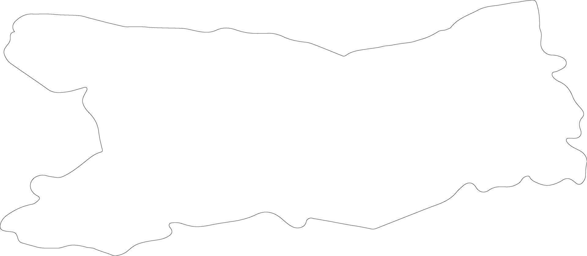 Calvados France outline map vector