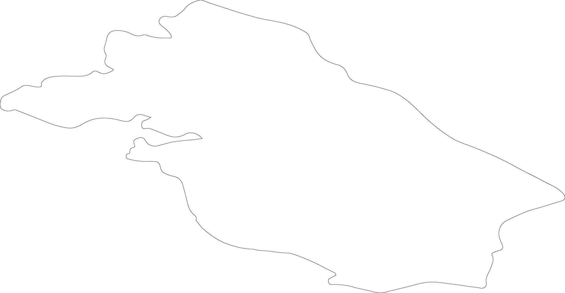 Central Ostrobothnia Finland outline map vector