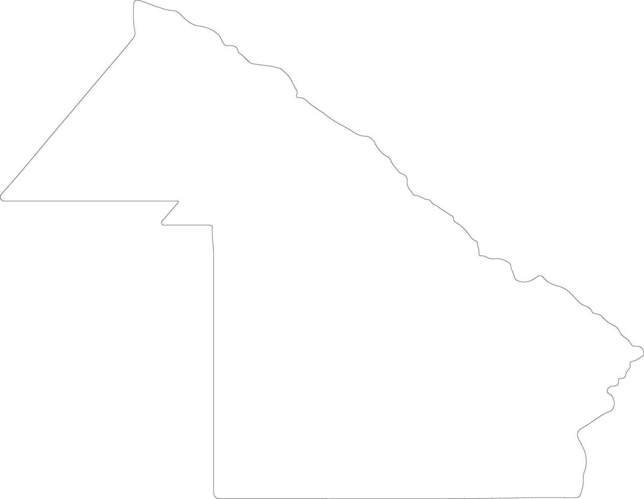 Chaco Argentina outline map vector