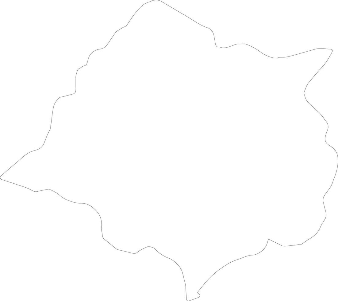 Cankuzo Burundi outline map vector