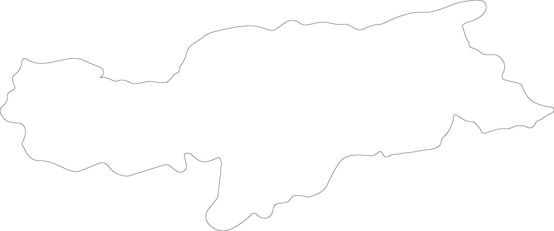 Bozen Italy outline map vector