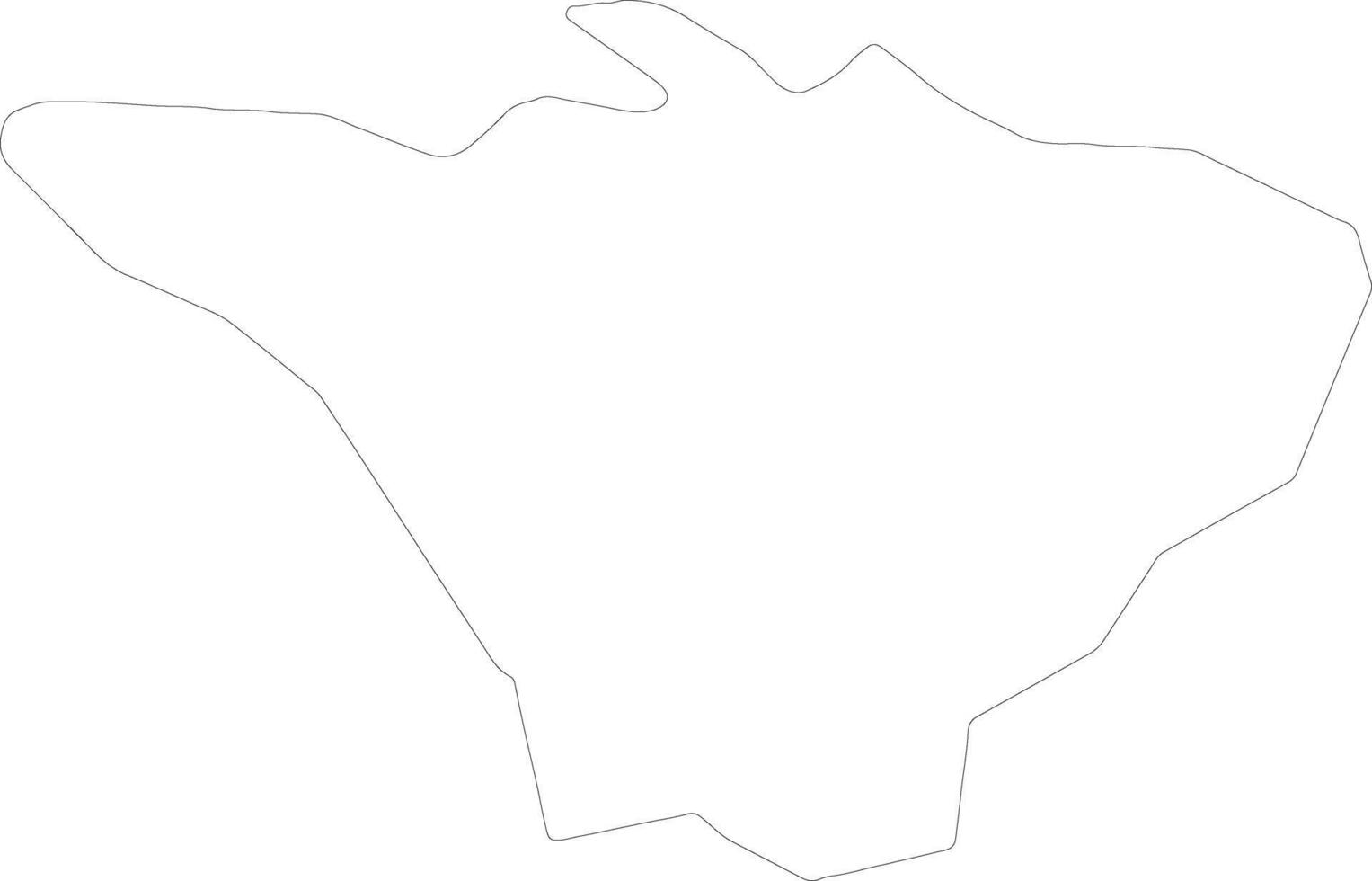 Bromley United Kingdom outline map vector