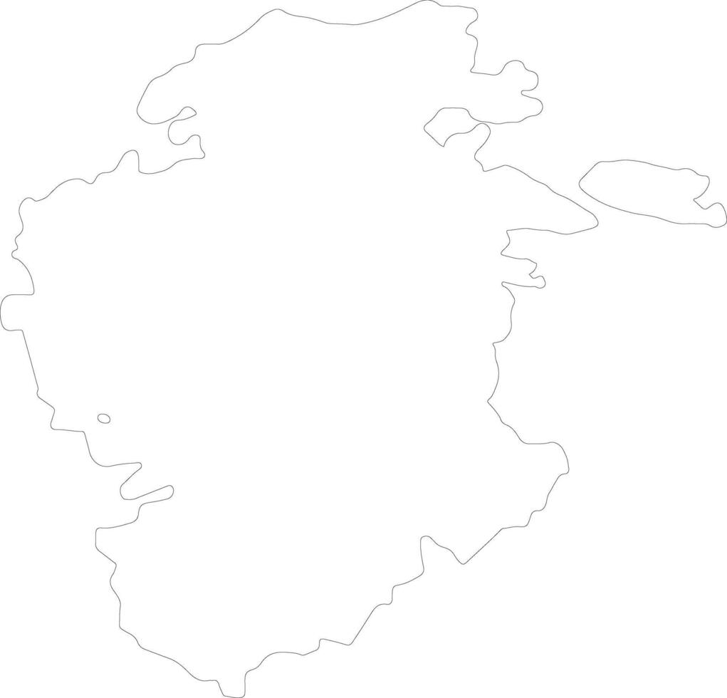 Burgos Spain outline map vector