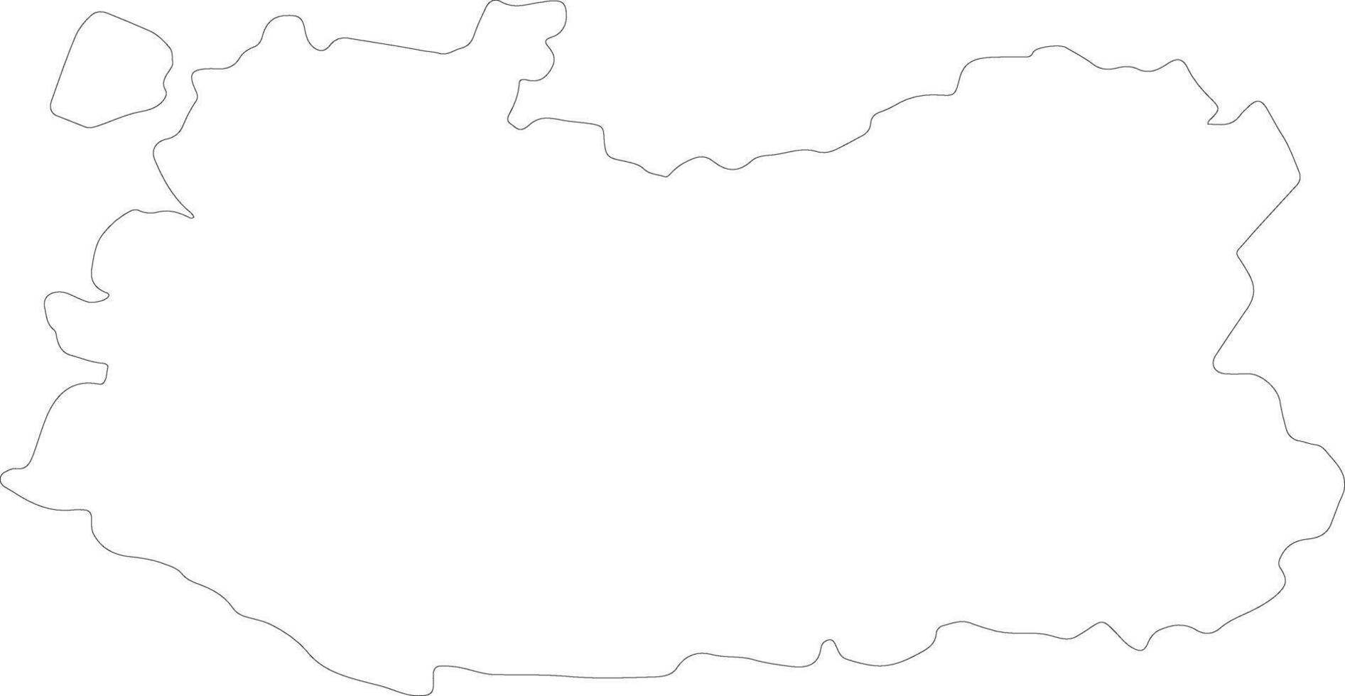 Ciudad Real Spain outline map vector