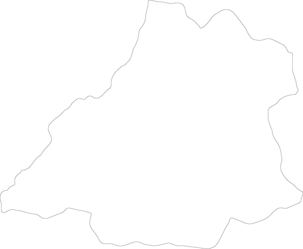 Benguela Angola outline map vector