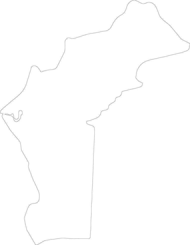 Cabinda Angola outline map vector