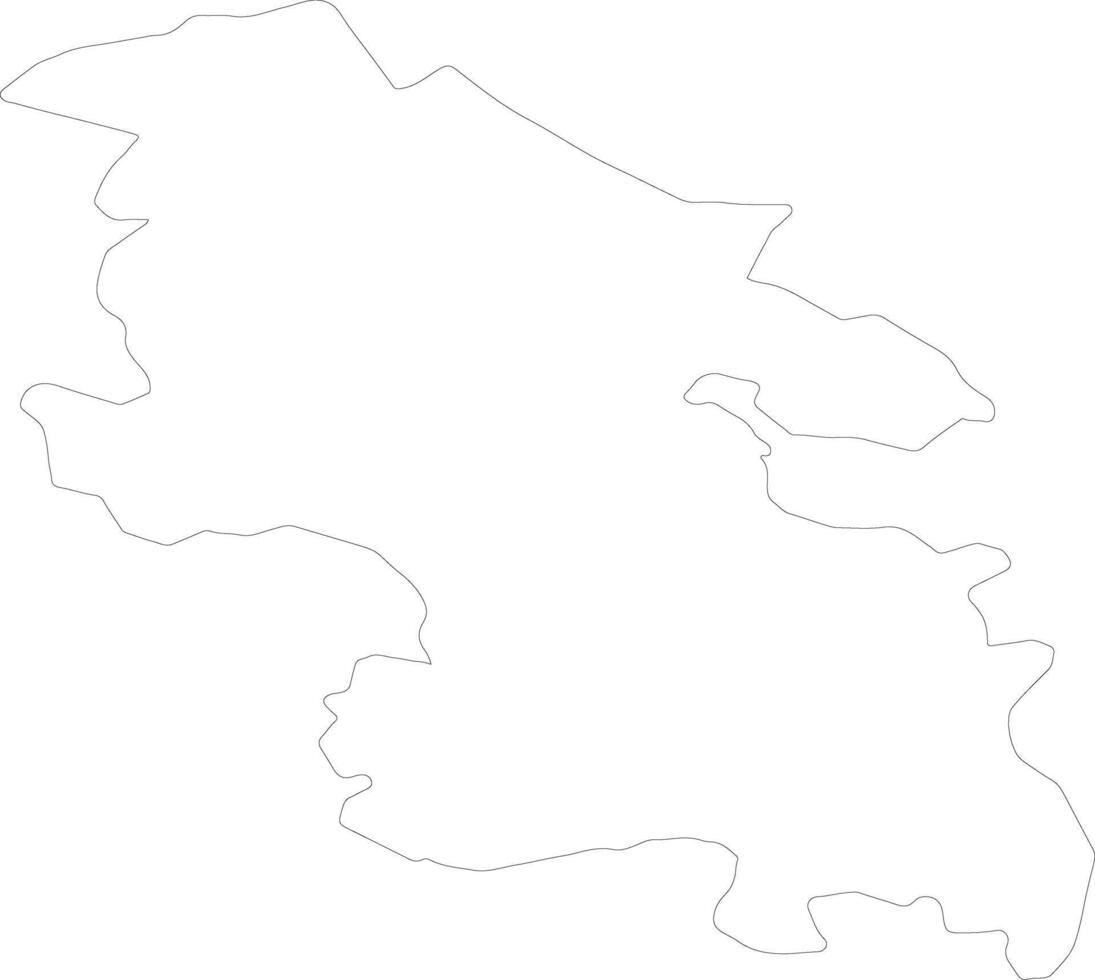 Buckinghamshire unido Reino contorno mapa vector
