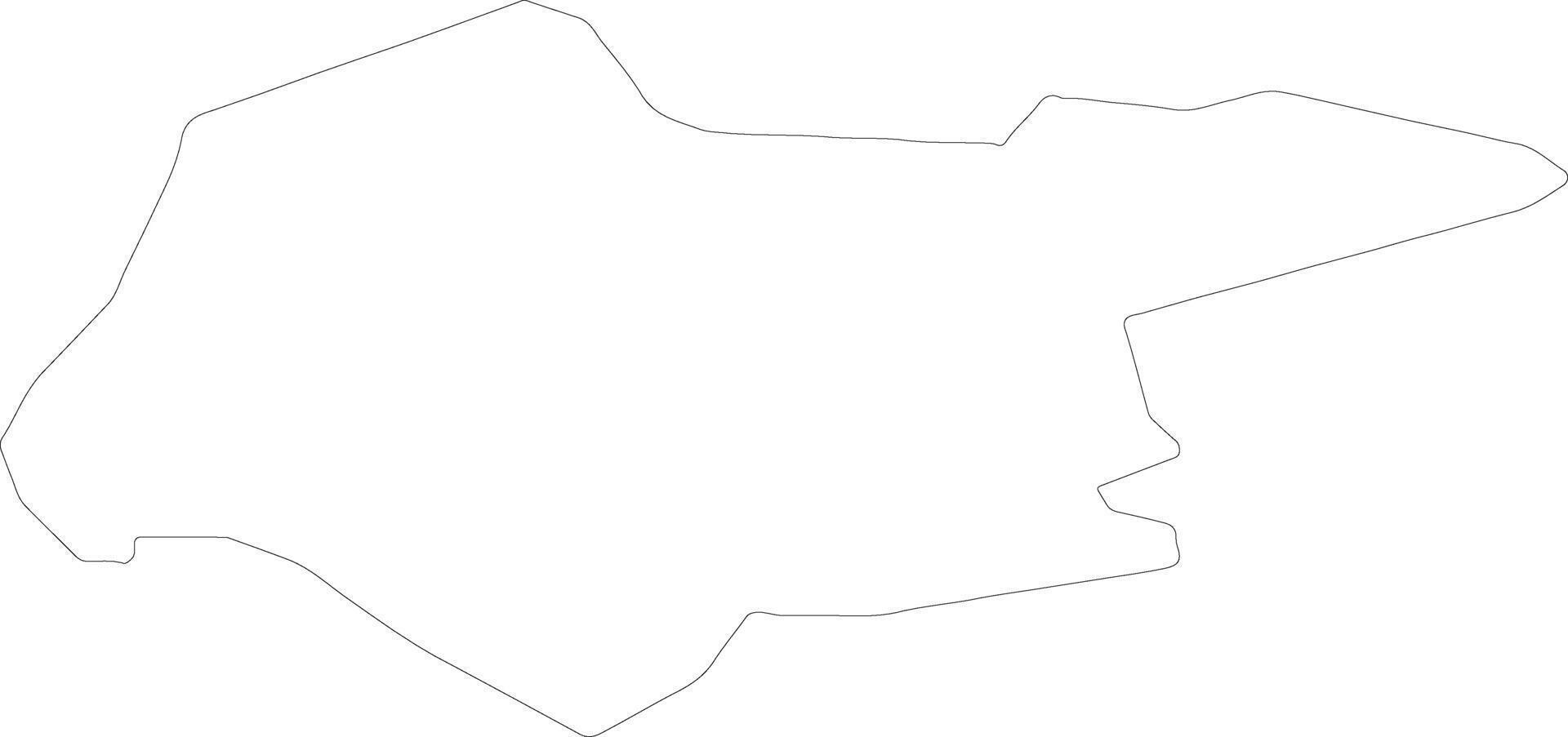 Clackmannanshire United Kingdom outline map vector