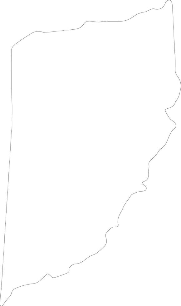 Cayo Belize outline map vector