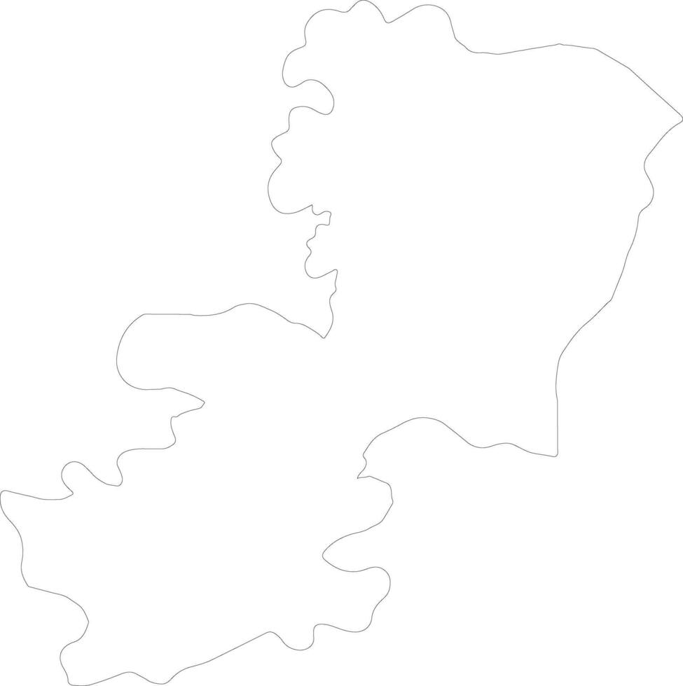 Catania Italy outline map vector