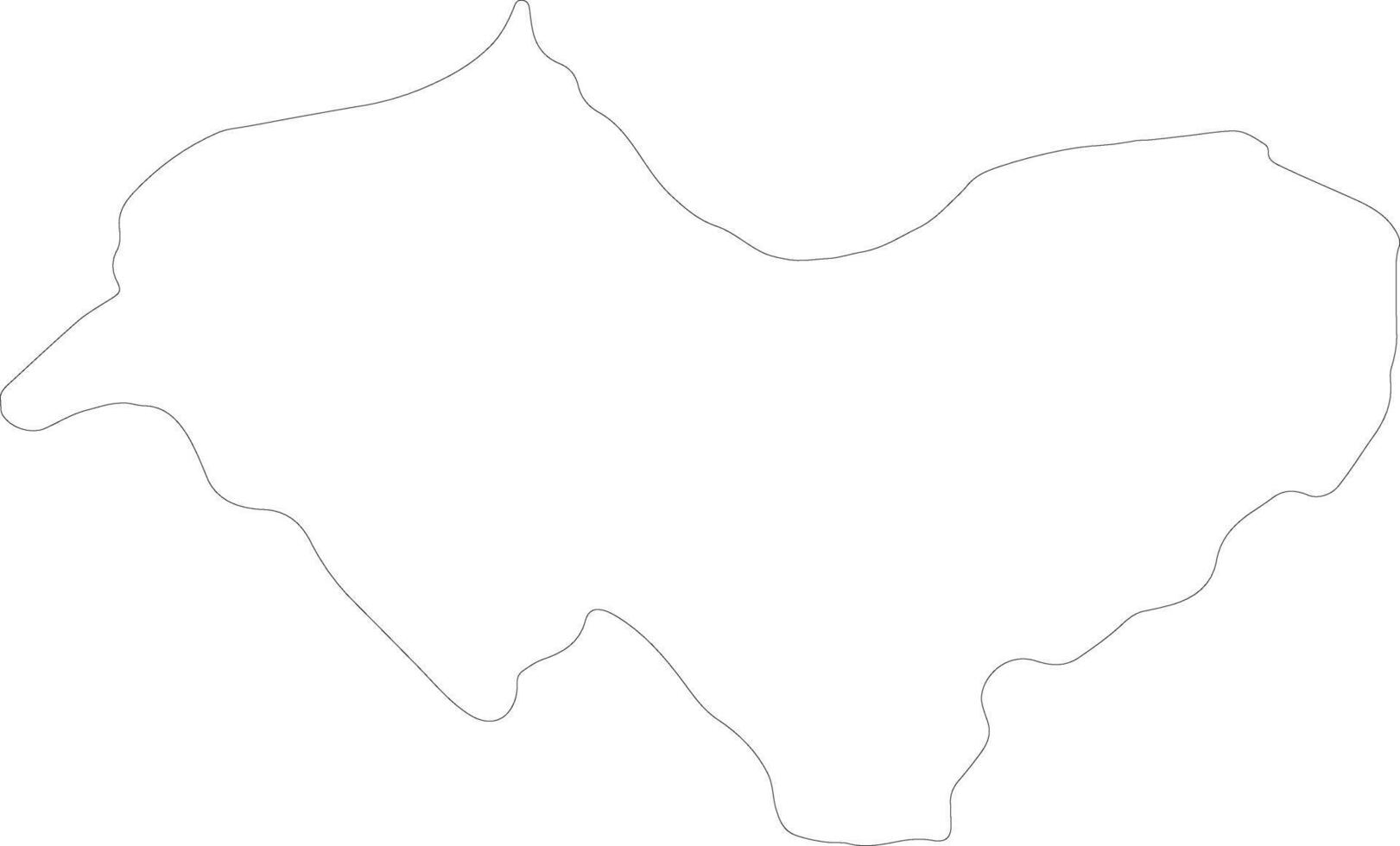 Canar Ecuador outline map vector