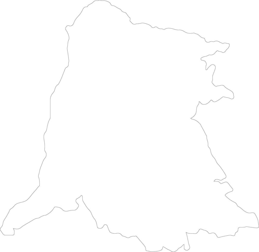 Equateur Democratic Republic of the Congo outline map vector