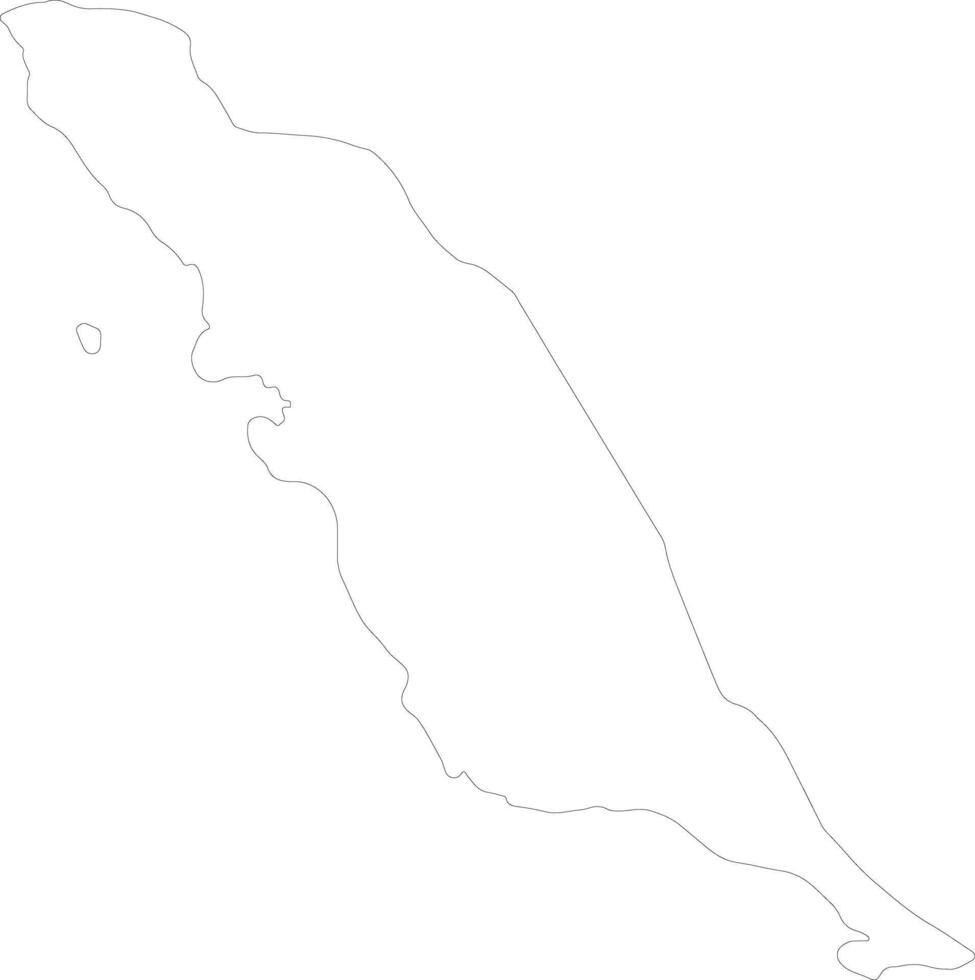 Bushehr Iran outline map vector