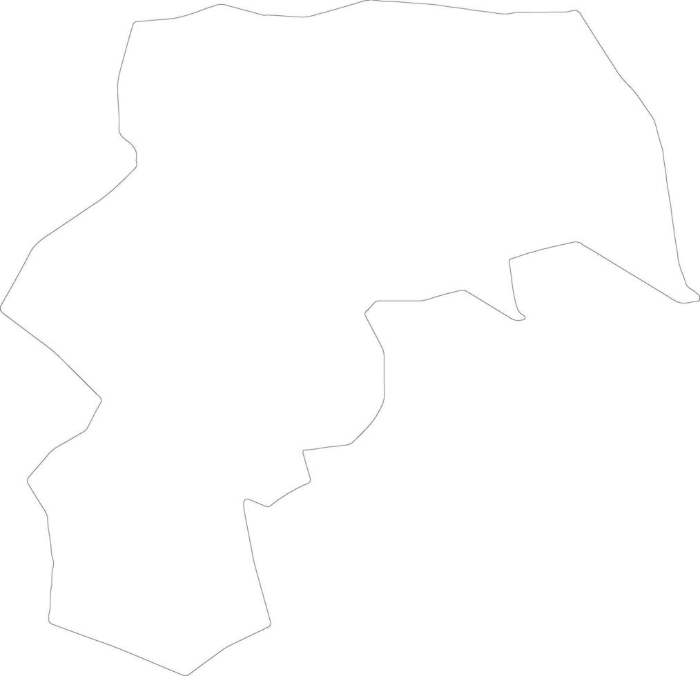 Davaci Azerbaijan outline map vector