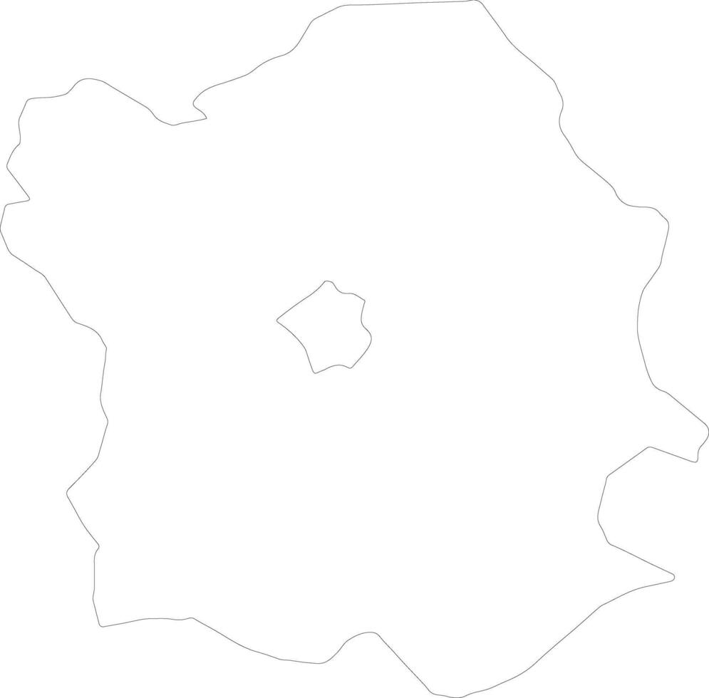 Fejer Hungary outline map vector