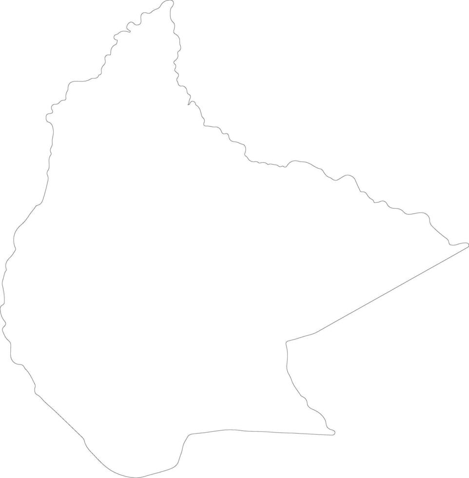 El Beni Bolivia outline map vector