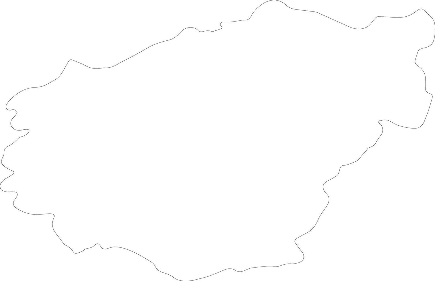 Correze France outline map vector