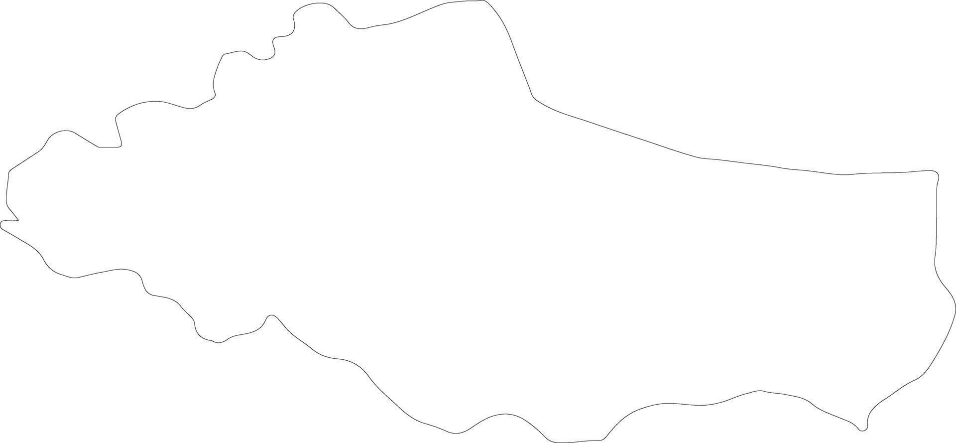 dobrich Bulgaria contorno mapa vector