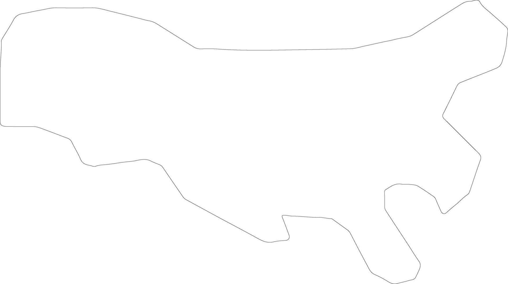 Darlington United Kingdom outline map vector