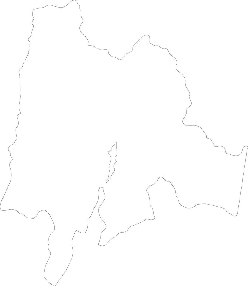 Cundinamarca Colombia outline map vector