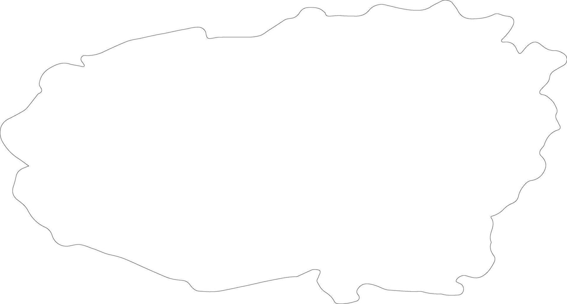 Cuneo Italy outline map vector