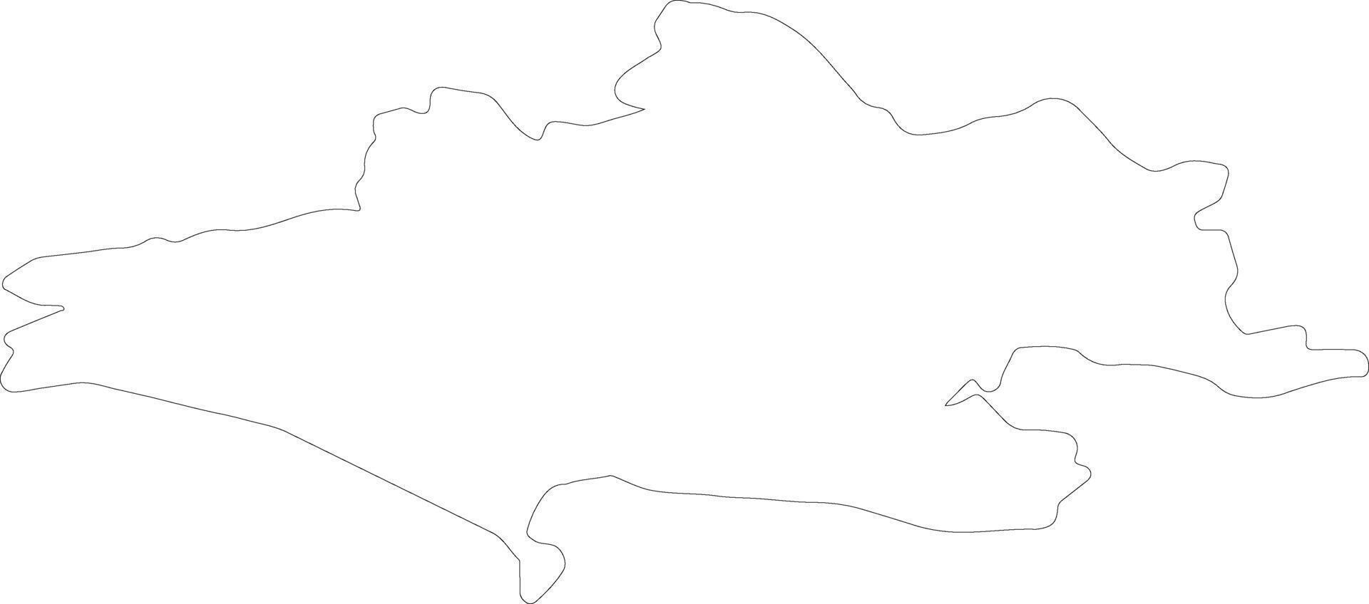 Dorset United Kingdom outline map vector