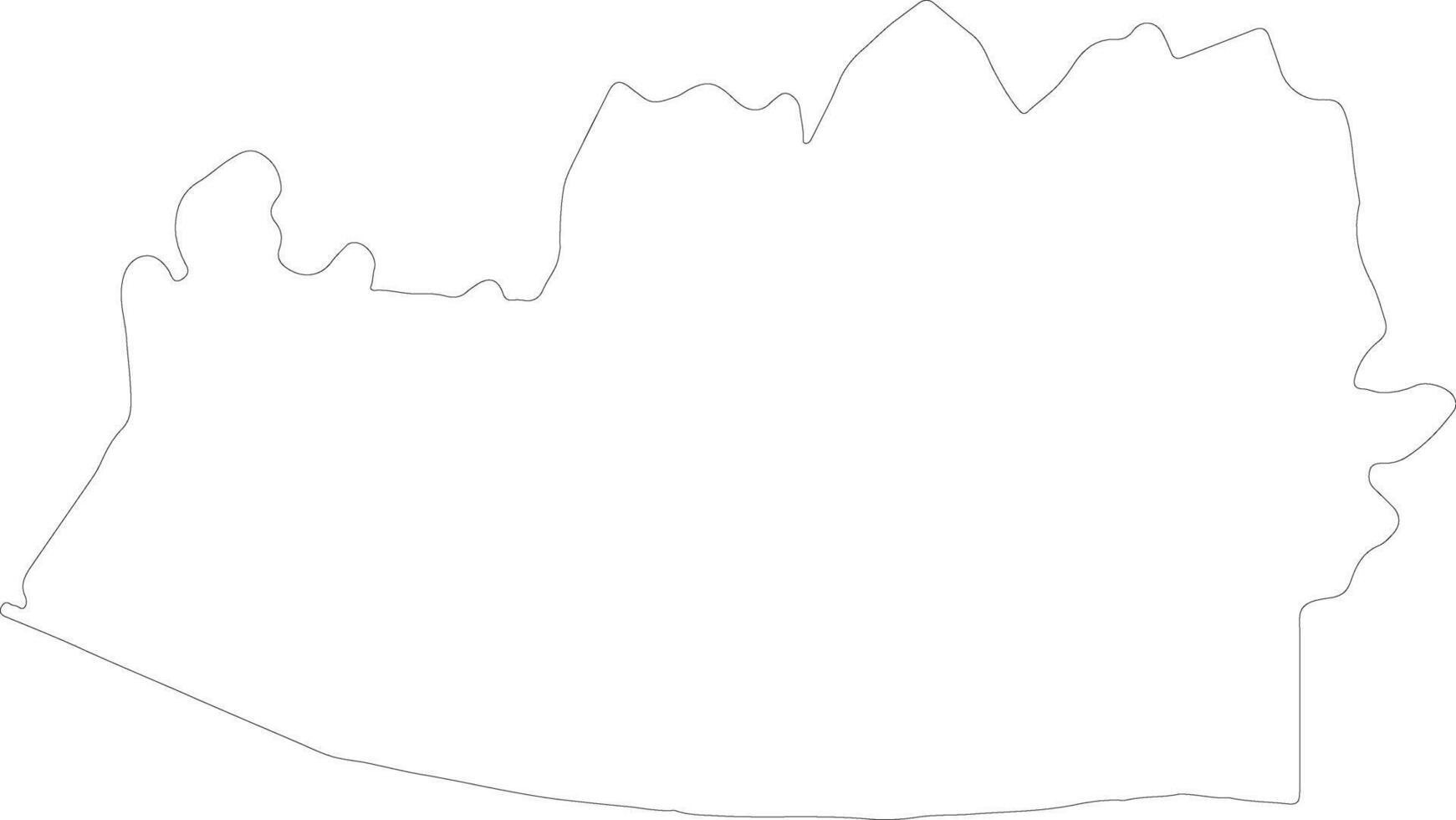 Escuintla Guatemala outline map vector