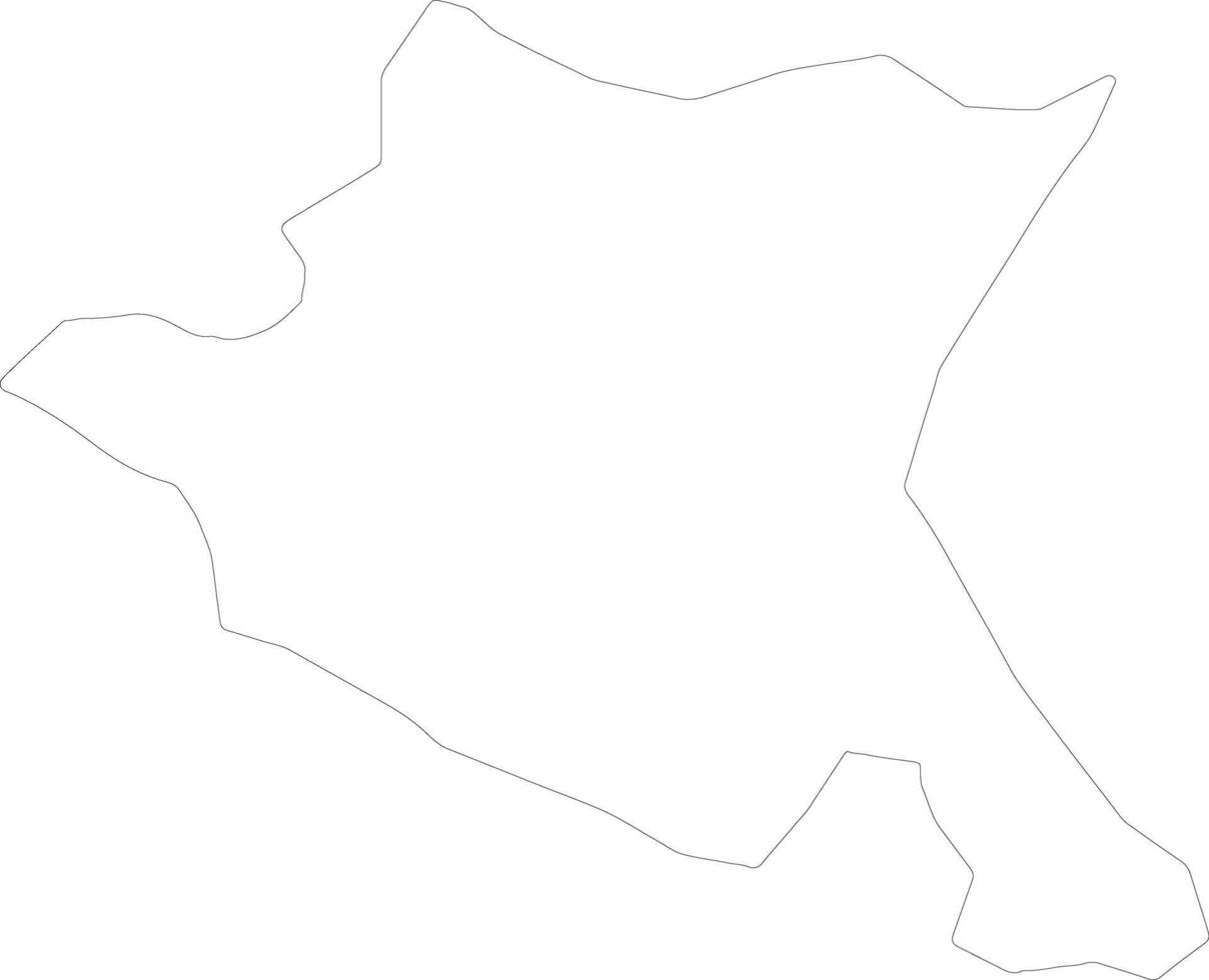 Grad Sofiya Bulgaria outline map vector