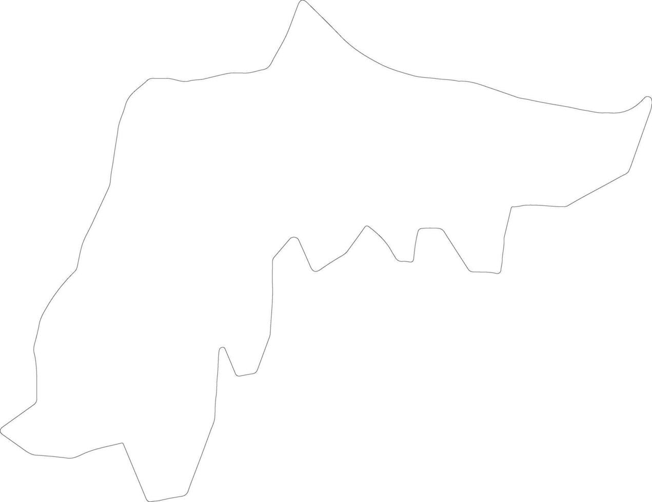 Espaillat Dominican Republic outline map vector