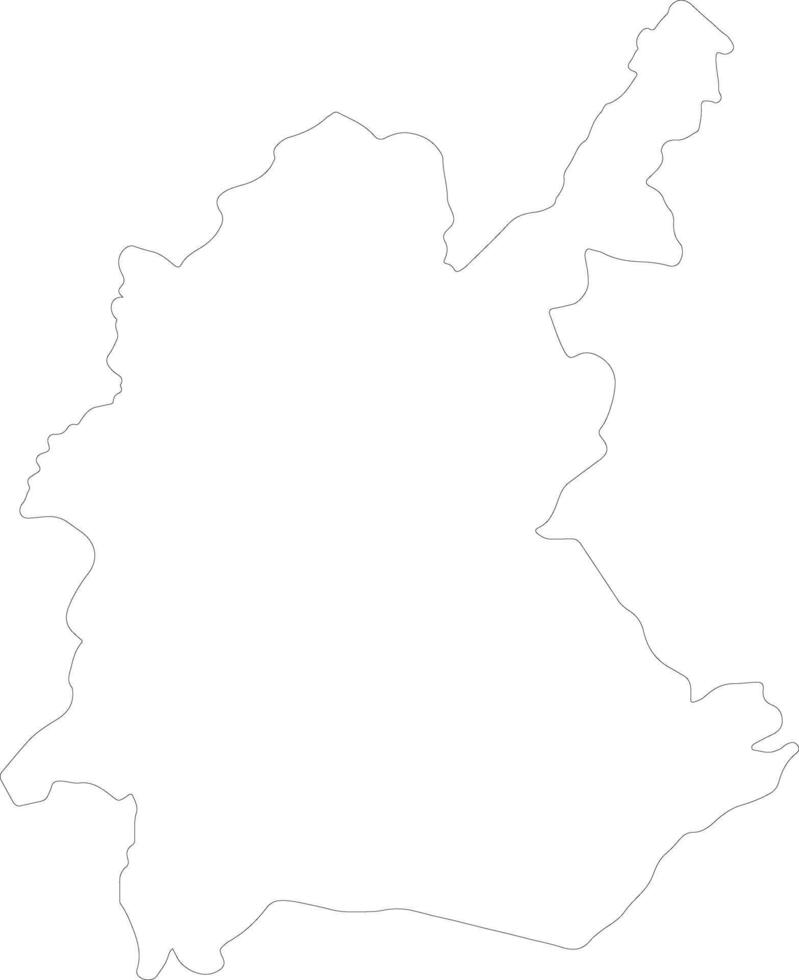 Diyala Iraq outline map vector