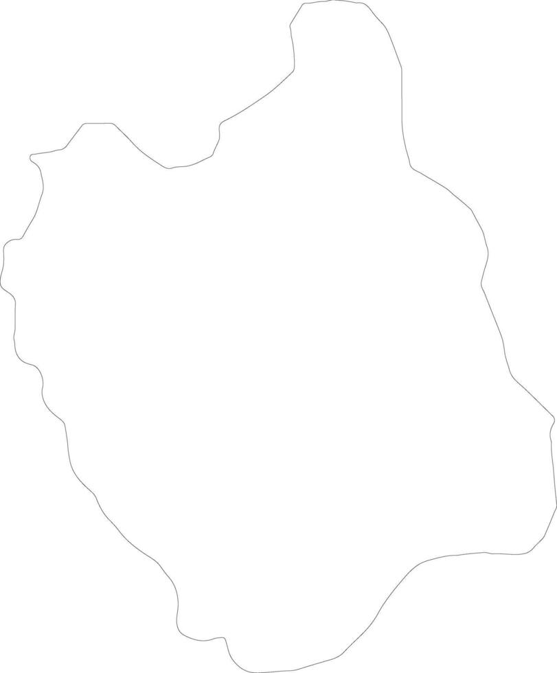 Ganzourgou Burkina Faso outline map vector