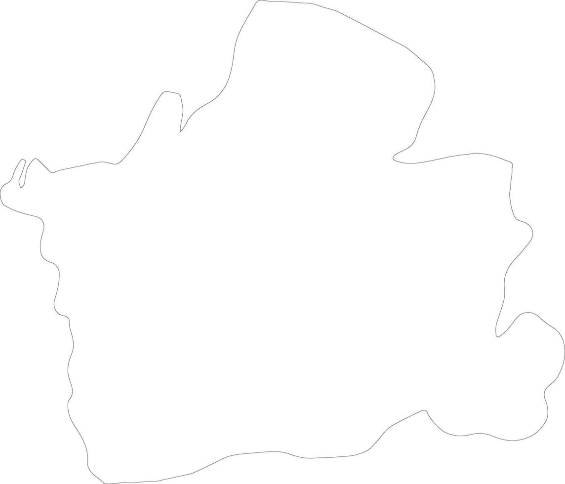 El Oro Ecuador outline map vector