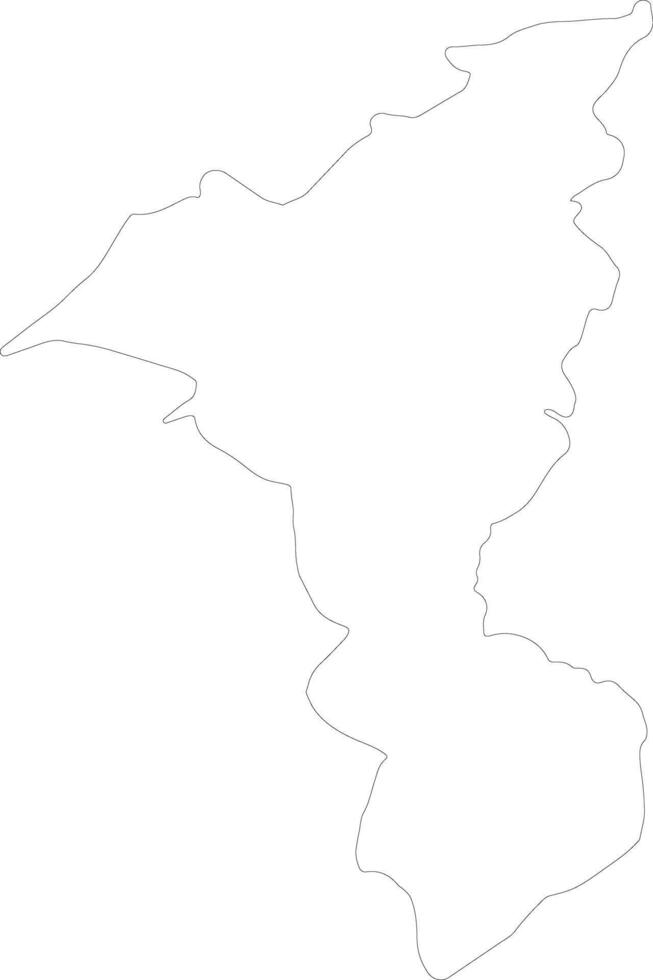 Cortes Honduras outline map vector