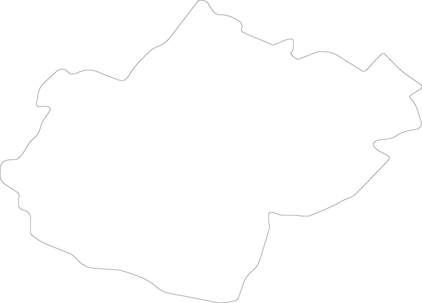 Forli-Cesena Italy outline map vector